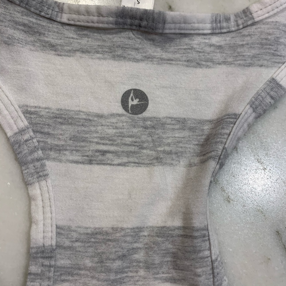 Striped Active Racerback Tank Top - Picture 5 of 6